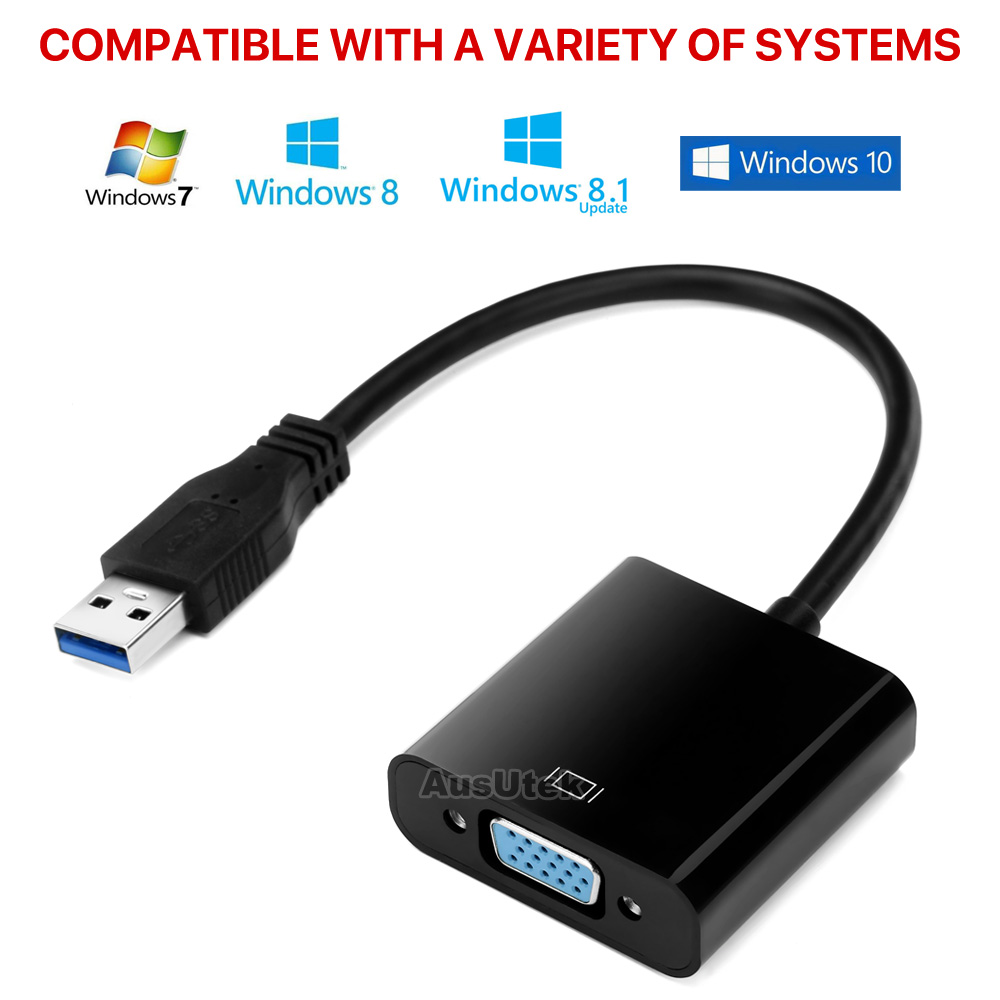 USB 3.0 to VGA Multi-Display Adapter Converter External