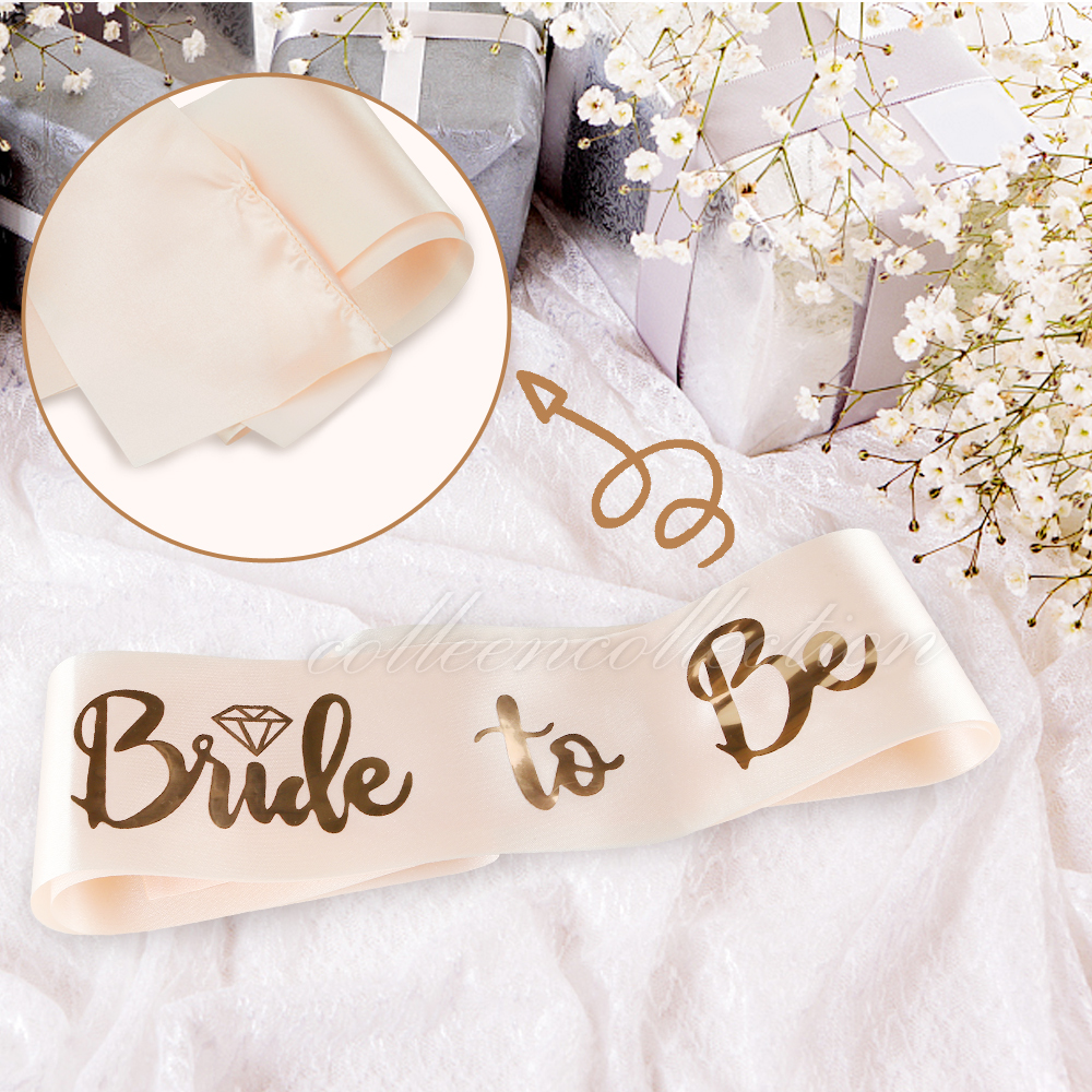 One Set Bride To Be Sash And Tiara Crown Bridal Shower Hen Night Party Decoration Ebay 1195