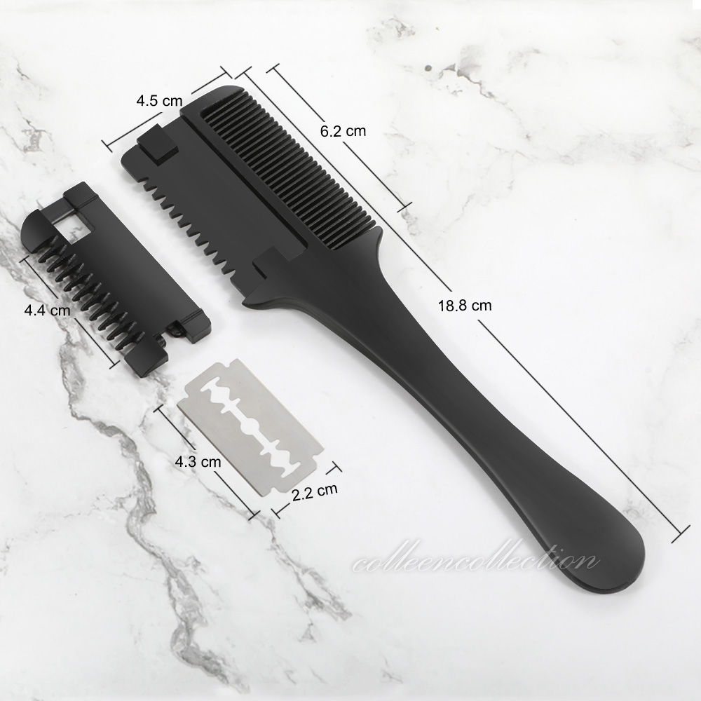 Professional Hairdressers Razor Comb Razor Diy Hair Cutting Thinning Trimmer Au Ebay 