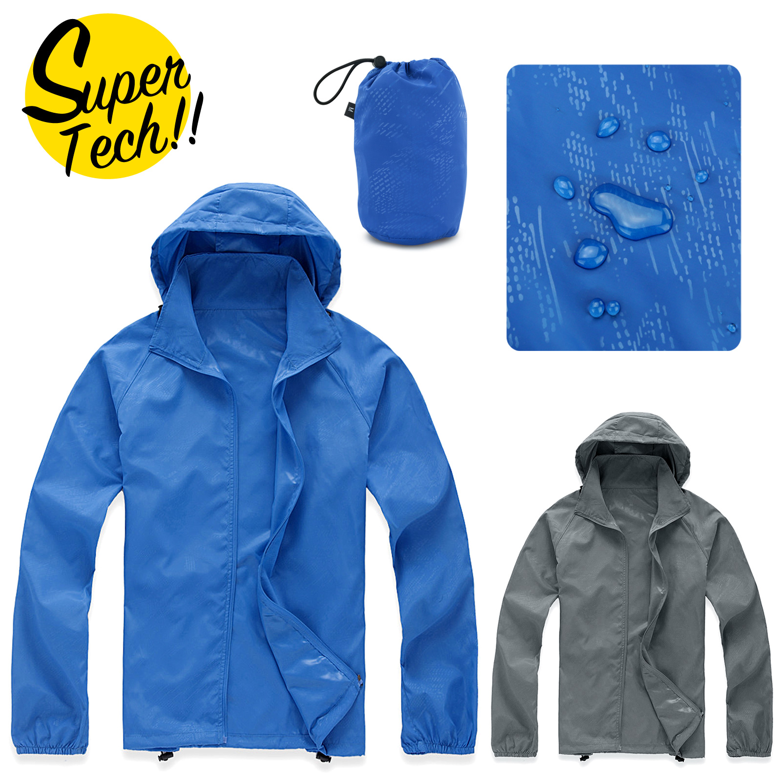 cycling rain jacket with hood